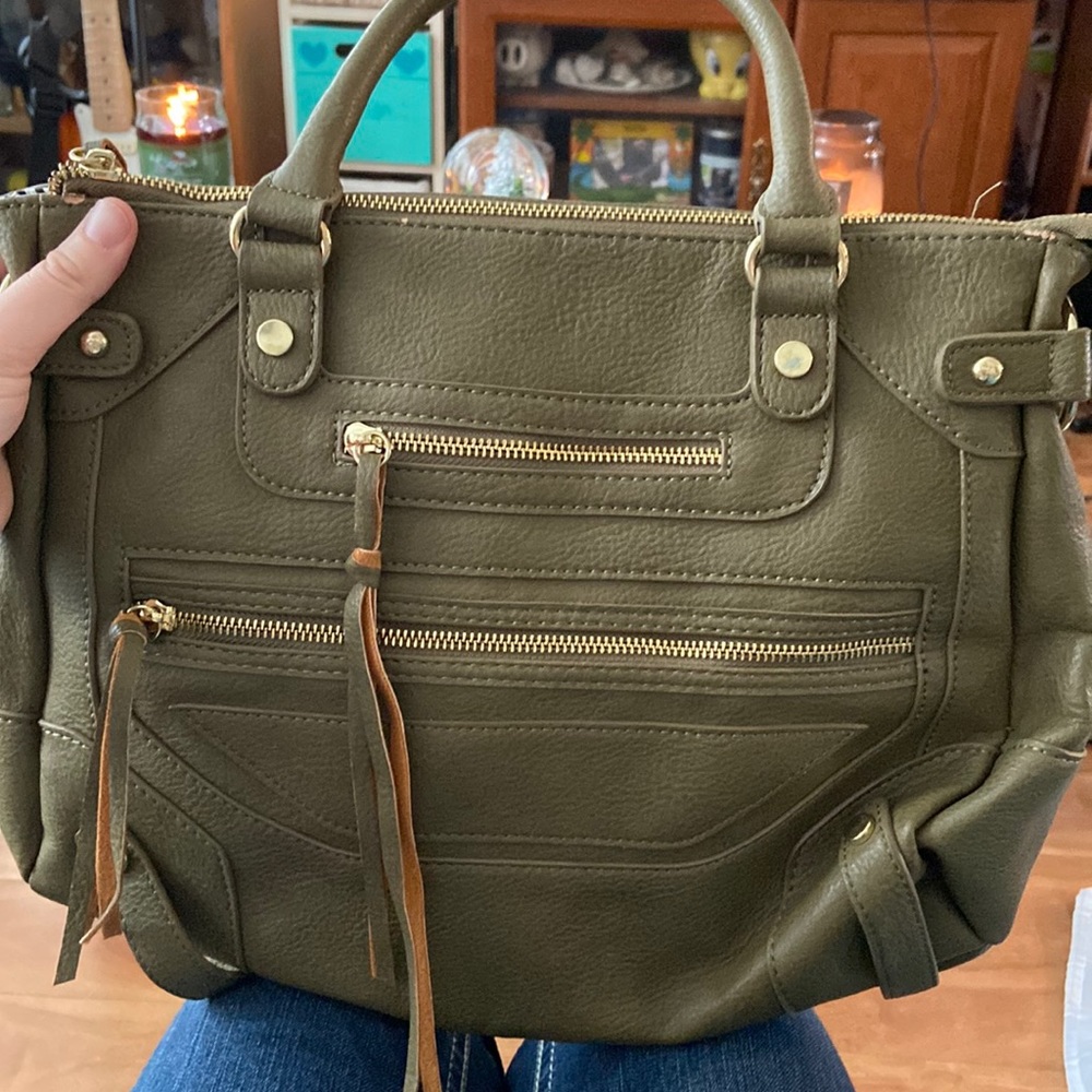 Charming Charlie Olive Green Handbag